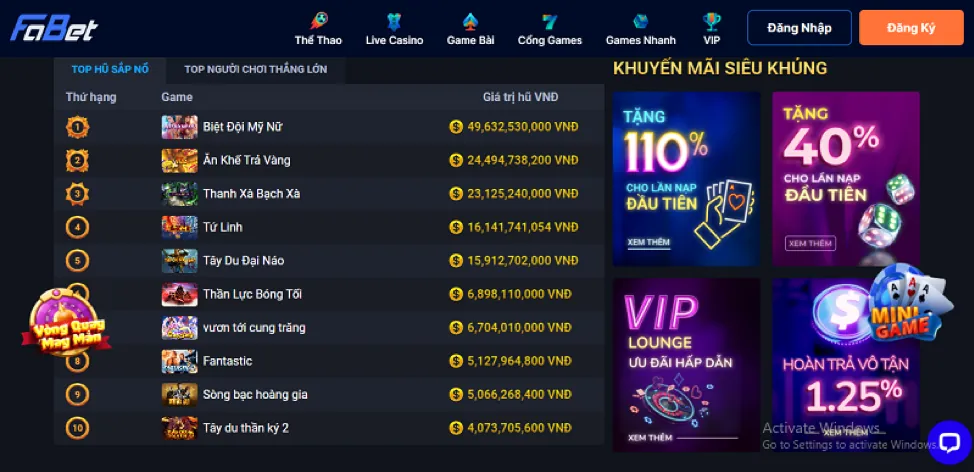 Đặc quyền VIP độc quyền